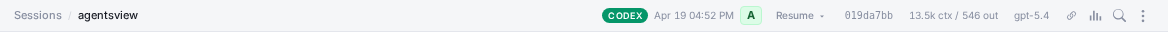 Grade badge in the session header